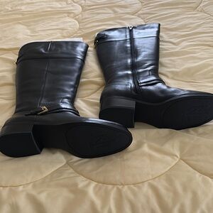 Ralph Lauren Black Heeled Boots Timeless Elegance